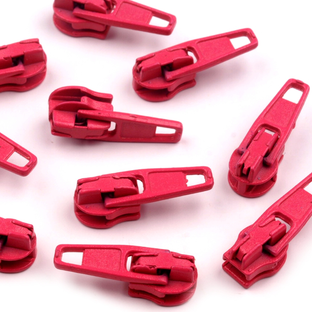 10 Zipper - 3mm - mit Arretierung - Fuchsia Purple (144)