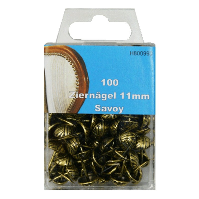 100 Ziernägel - Polsternägel - 11mm - Savoy