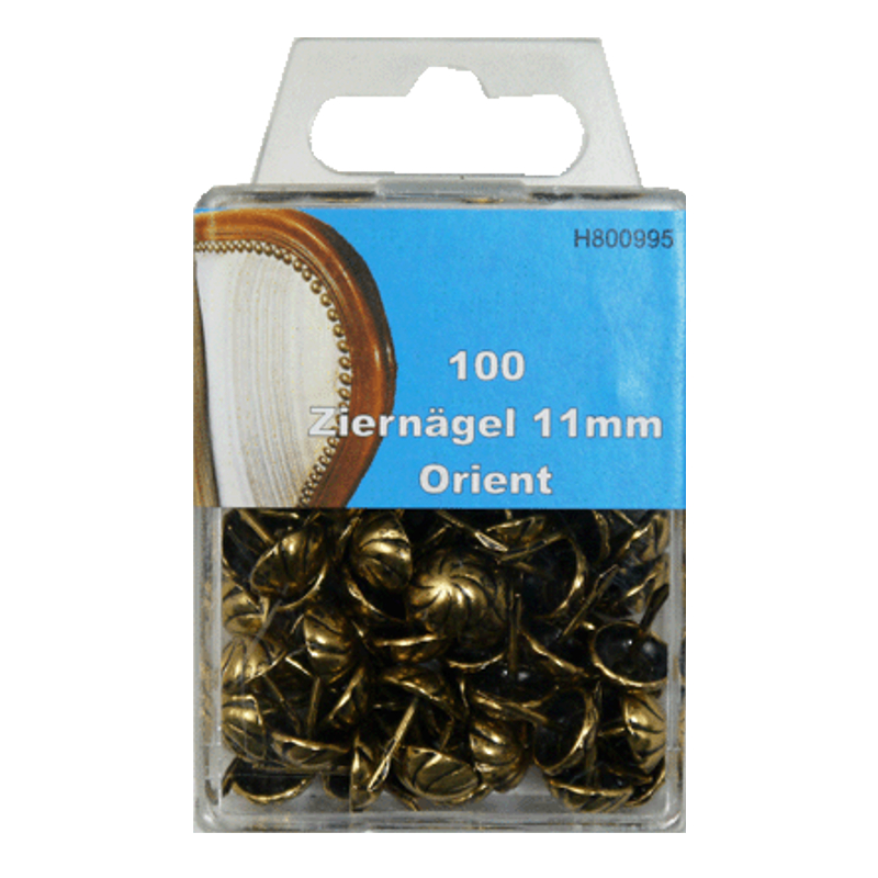100 Ziernägel - Polsternägel - 11mm - Orient
