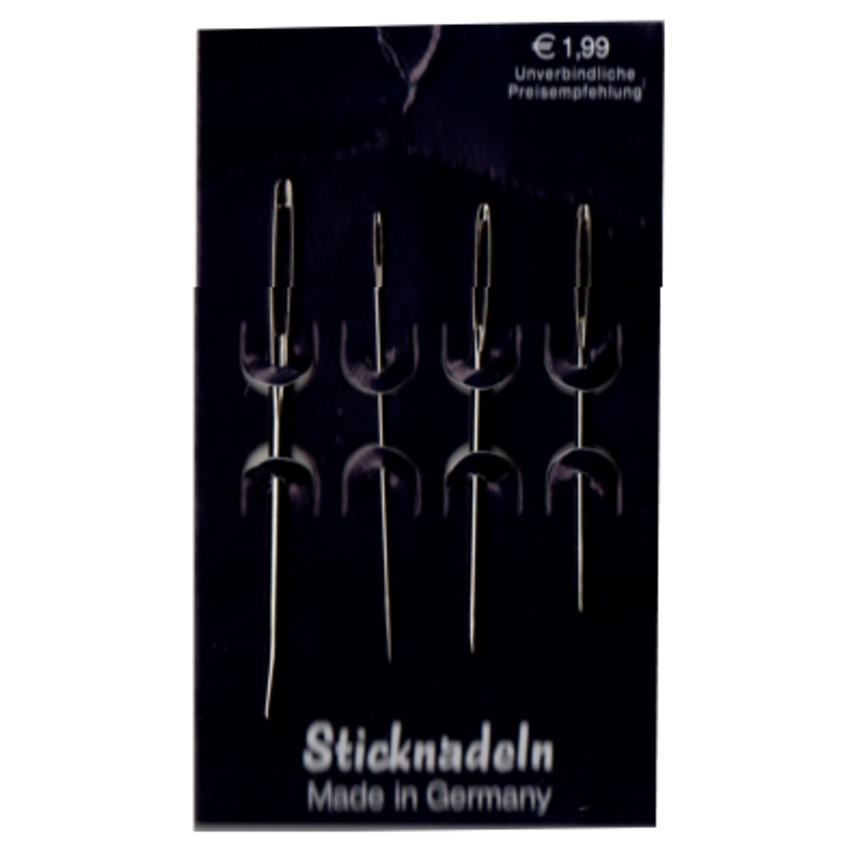4 Sticknadeln - Gemischt (mit/ohne und gebogene Spitze)