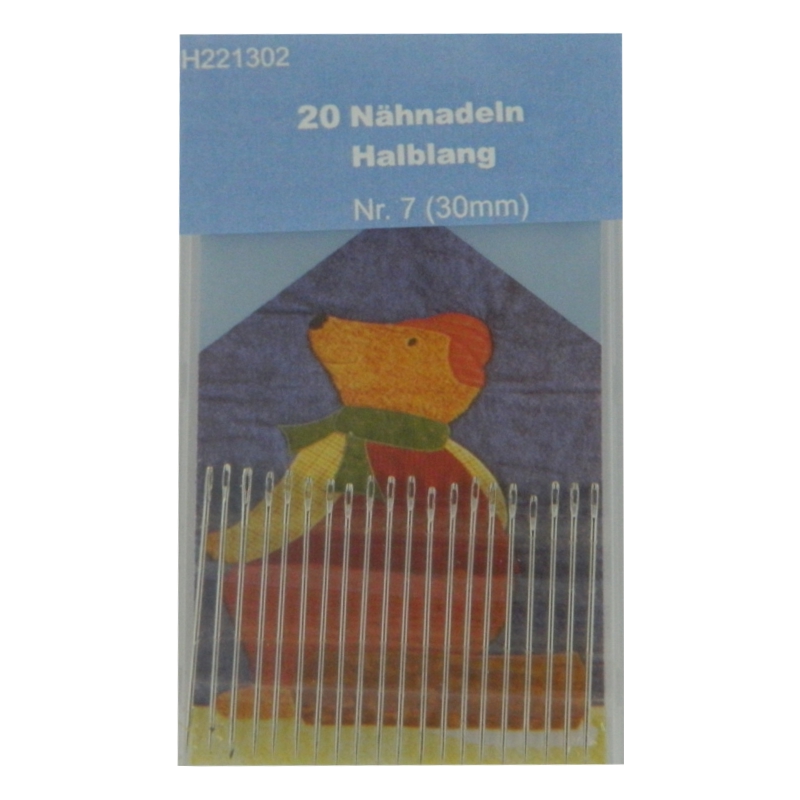 20 Nähnadeln - halblang - Nr. 7