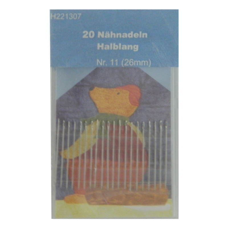 20 Nähnadeln - halblang - Nr. 11