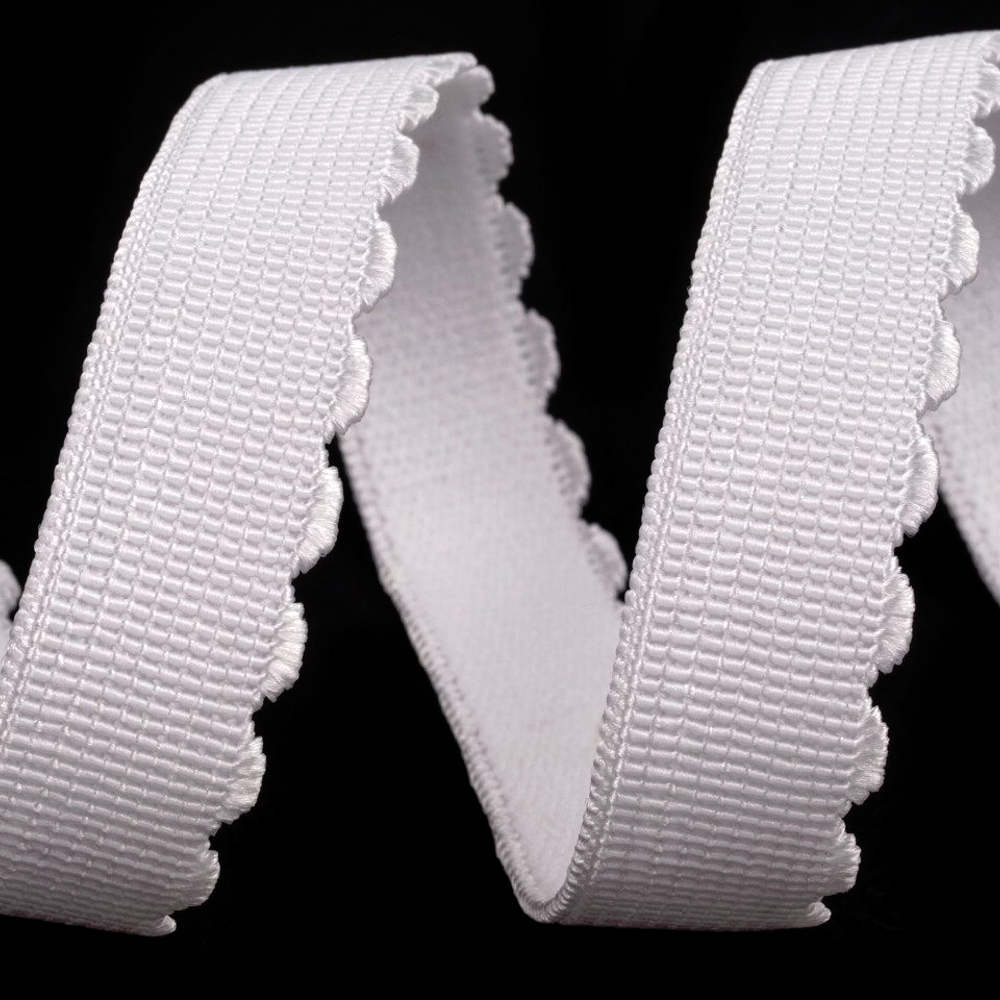 BH-Trägergummiband - 15mm - Weiß