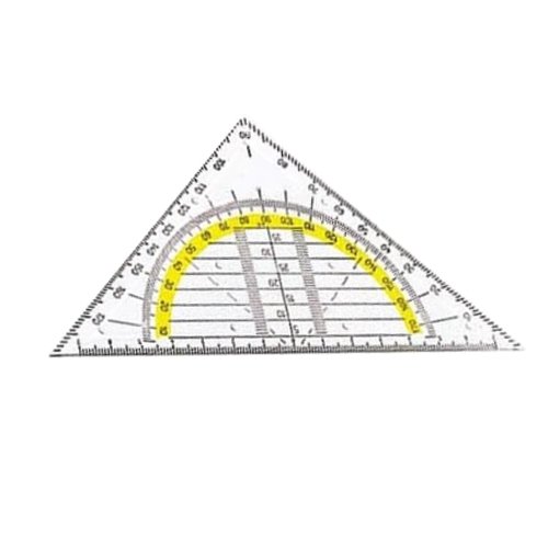 2x Geometrie-Dreieck (klein) - 16cm - ohne Griff