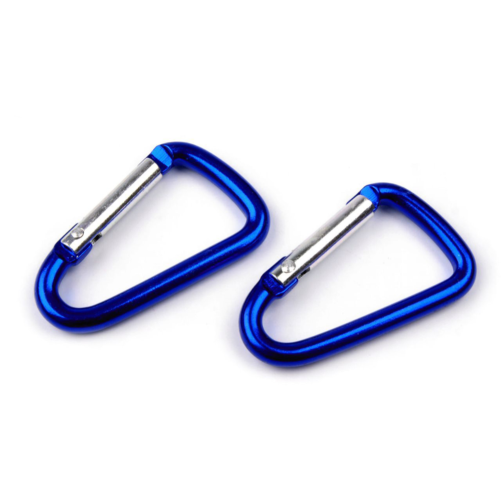 2x Karabiner - 23x29mm - Blau