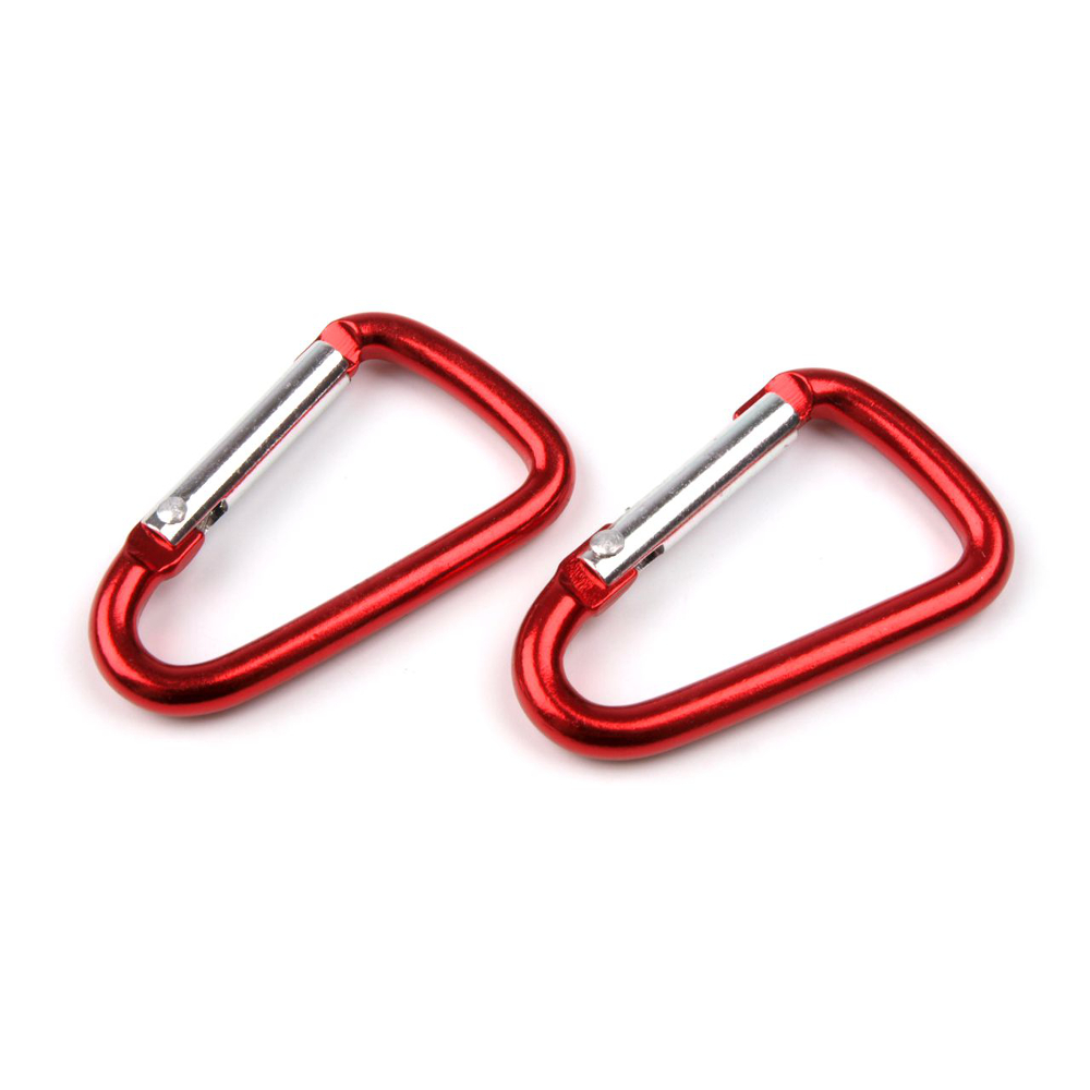 2x Karabiner - 23x29mm - Rot