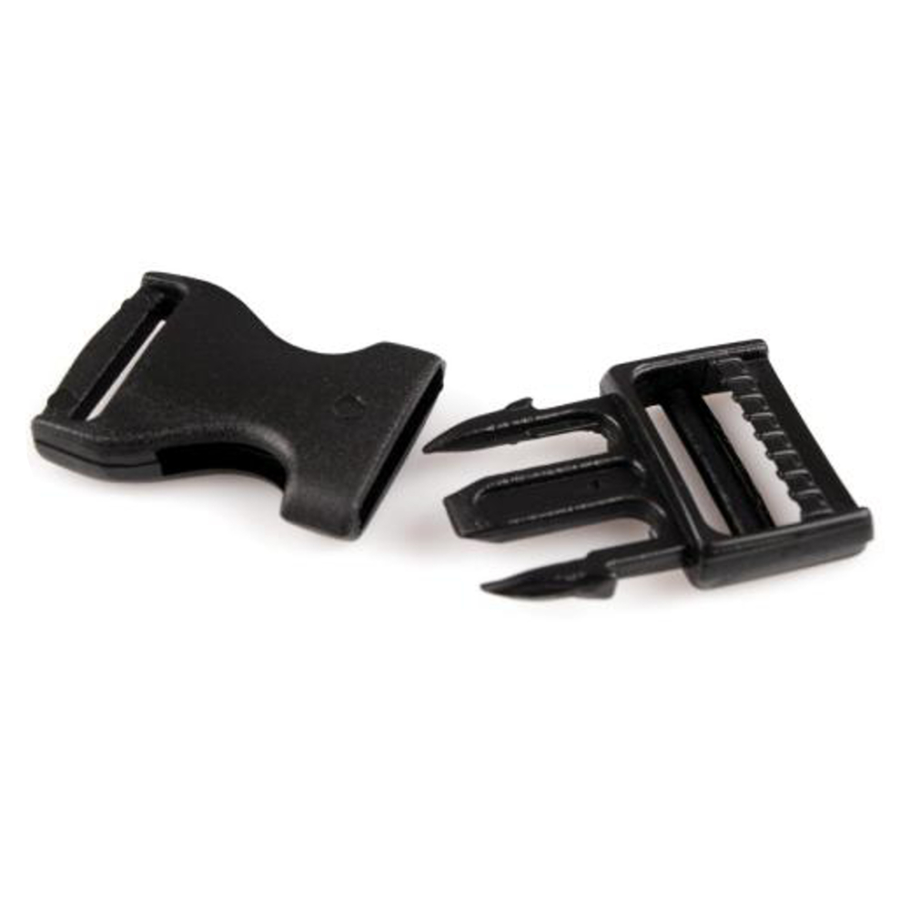 2x Steckschnalle 20mm - Schwarz